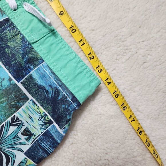 Tommy Bahama Swim Trunks Board Shorts Youth XL (28x7) Mid Rise Hawaiian Blue - Picture 6 of 6